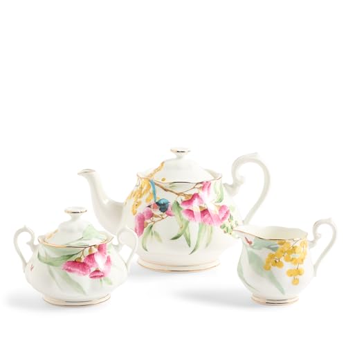 Miranda Kerr Australiana Teapot Sugar Cream White 3PCS (3 Count)