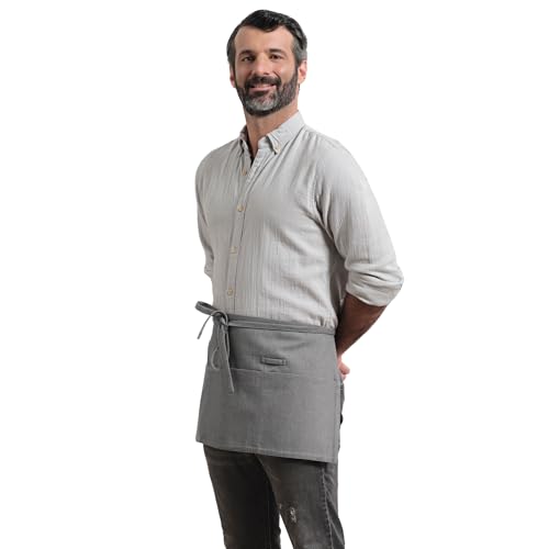 Chef Waist Aprons for Women with Pockets