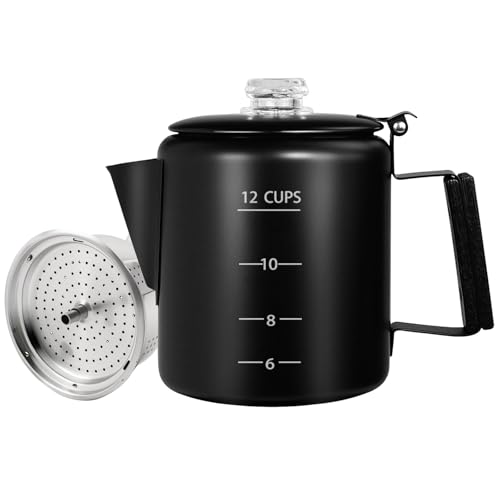 No Coating 12 Cup Percolator Coffee Pot 304 Stainless Steel
