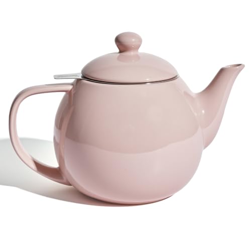 Porcelain Teapot 27 oz with Infuser for Loose Leaf Tea