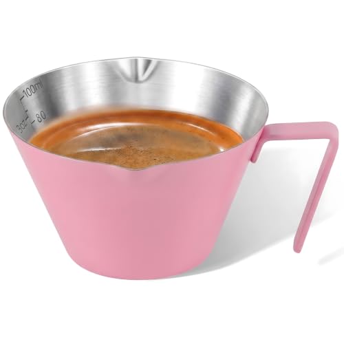 1 Pc Stainless Steel Espresso Shot Cup with Dual Scale
