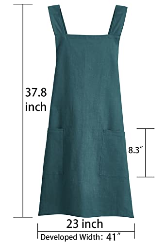 Soft Cotton Linen Apron for Women