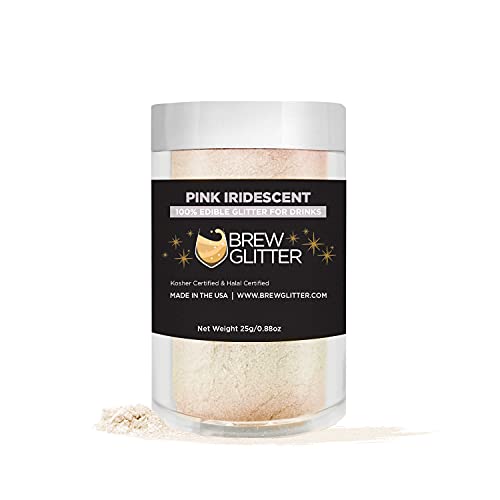 Pink Iridescent Brew Glitter Edible Glitter for Drinks