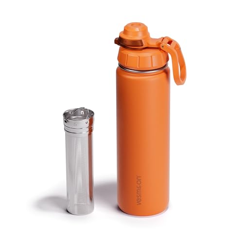 Vessence 24 Oz Stainless Steel Tea Infuser Bottle for Loose Leaf Tea