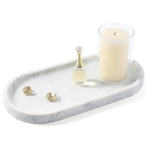 Natural White Marble Tray for Home Decor