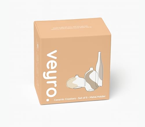 Ceramic Coasters Set of 6 (6 Count)