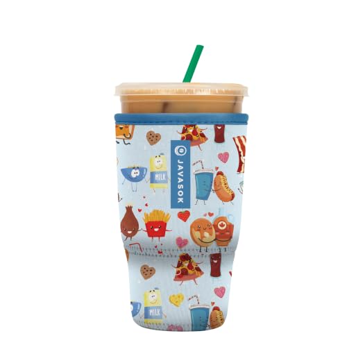 JavaSok Iced Coffee & Cold Soda Insulated Neoprene Cup Sleeve