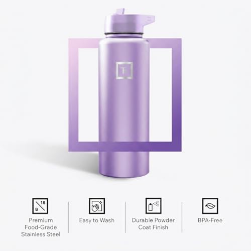 40 oz Wide Mouth Water Bottle with Straw