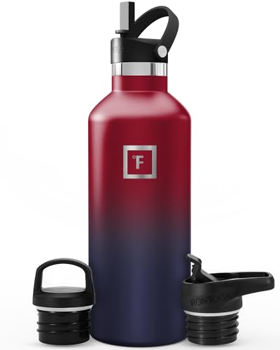 32 oz Narrow Mouth Water Bottle with 3 Lids
