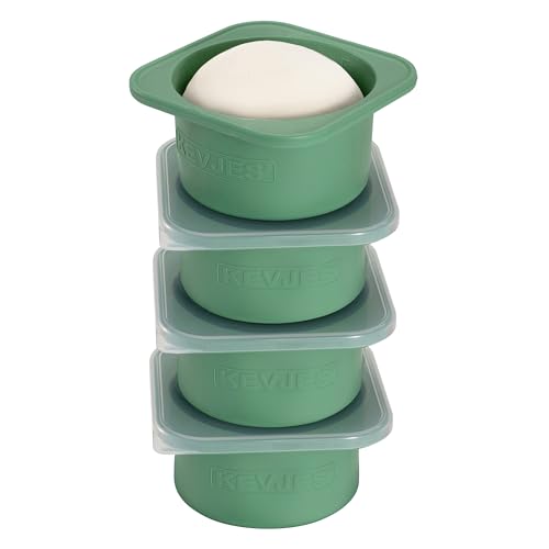 PLUS Large 1000ml Pizza Dough Proofing Boxes for DIY Artisan Pizza (4 Count)