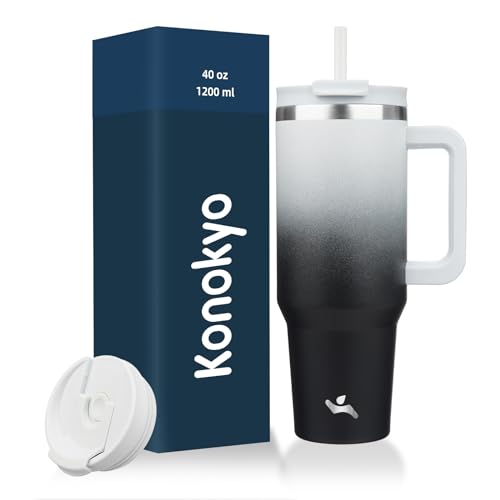 40 oz Insulated Tumbler Water Bottle with Handle