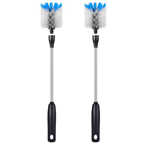 Stainless Steel Bottle Brush with Replaceable Head (2 Count)