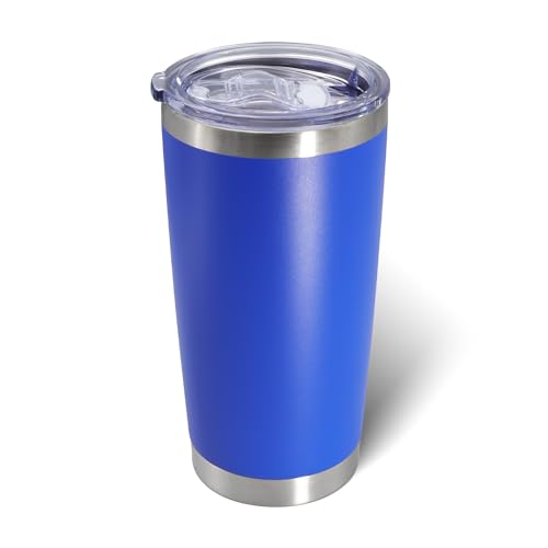 20oz Tumbler with Lid Stainless Steel Tumblers Insulated Mug Dark Blue 1P
