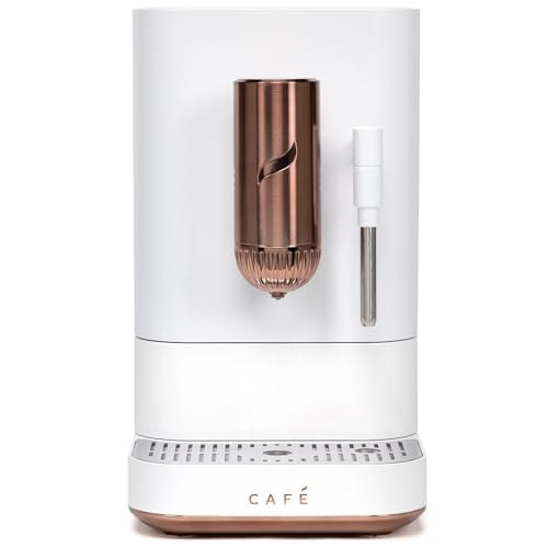 Cafe Affetto Automatic Espresso Machine & Milk Frother with Built In & Adjustable Espresso Bean Grinder