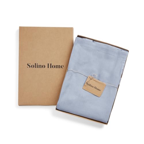 100% Pure Linen Apron Dusty Blue