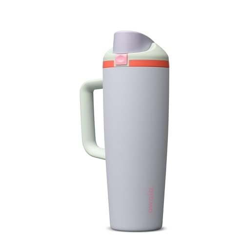 FreeSip Tumbler Stainless Steel Water Bottle 30 oz Beach House