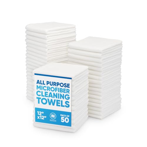 12" x 12" Microfiber Cleaning Cloths (50 Count)