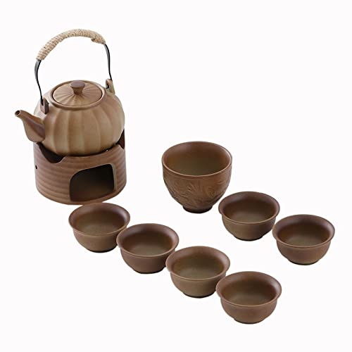 Lifting Beam Pot Style Rough Pottery Tea Set