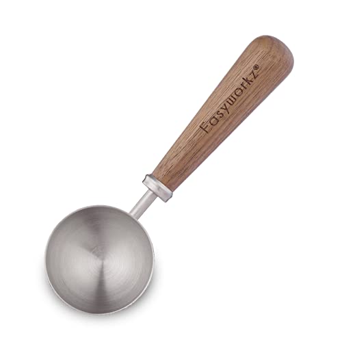 Retro Stainless Steel Coffee Spoon With Black Walnut Handle