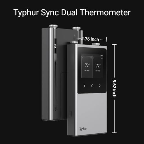 Wireless Meat Thermometer with Smart WiFi Connectivity (2 Count)
