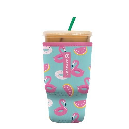 JavaSok Iced Coffee & Cold Soda Insulated Neoprene Cup Sleeve