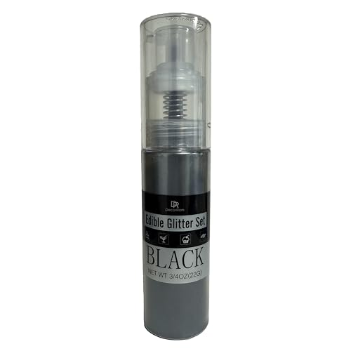Black Edible Glitter Spray