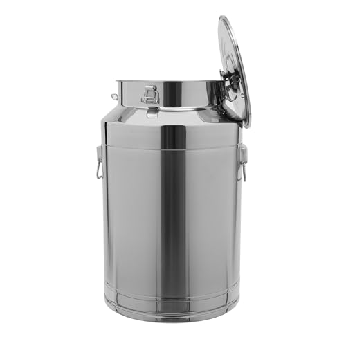 11.81in Thickened Stainless Steel Milk Can Large Liquid Container Storage