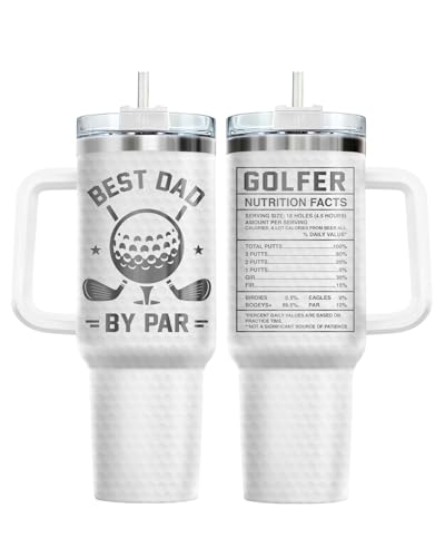 Golf Funny Dad Golfer Golfing 40 oz Tumbler with Handle