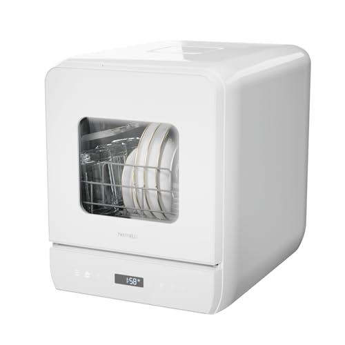 Slim Countertop Portable Dishwasher for Small Spaces