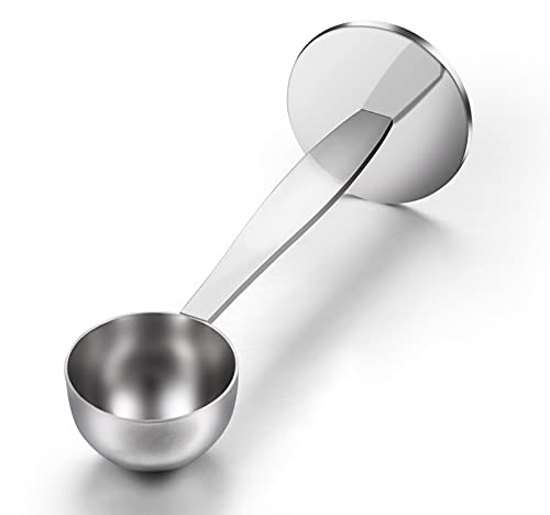 Two-in-One Stainless Steel Coffee Scoop Tamping Spoon