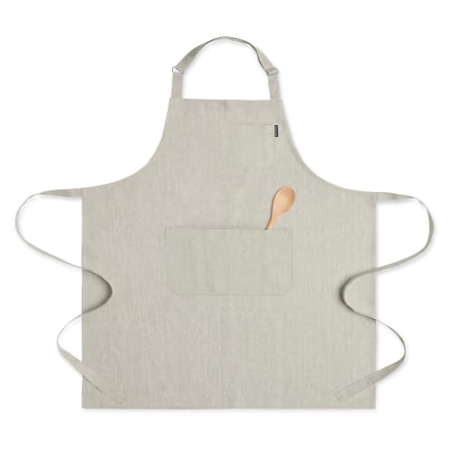 100% Pure Linen Apron Natural
