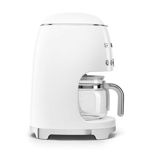 50's Retro Style Aesthetic Drip Coffee Machine with 10 Cup Glass Carafe (10 Count)