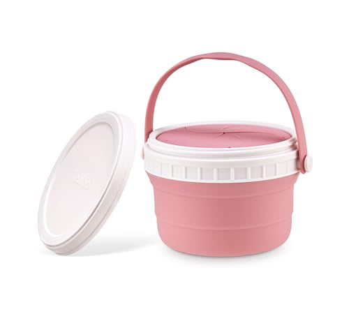 No Spill Silicone Toddler Snack Containers (12 Ounce)