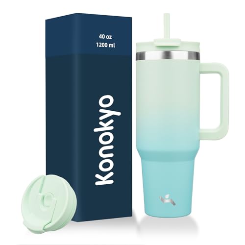 40 oz Insulated Tumbler Water Bottle with Handle