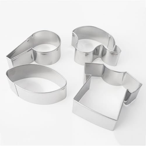 Football Cookie Cutter Set of 4 (4 Count)