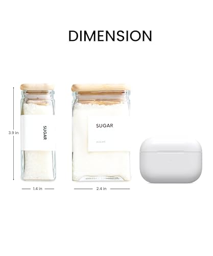 Glass Storage Jars with Bamboo Lid