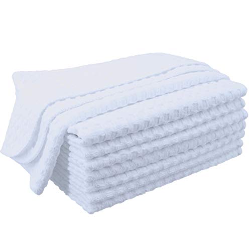 380 GSM Microfiber Waffle Kitchen Dish Cloth (8 Count)