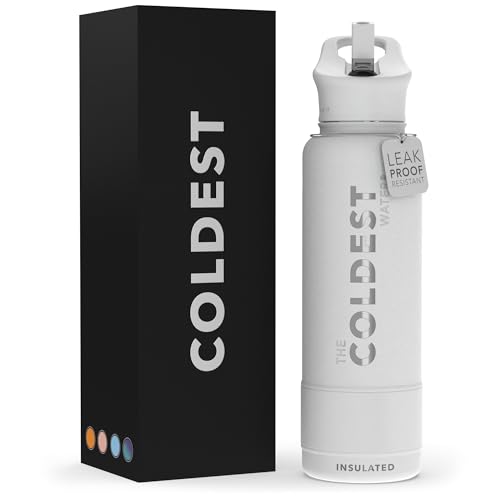 Coldest Insulated Water Bottle with Straw Lid