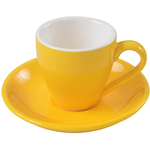 Porcelain Espresso Cup with Saucer