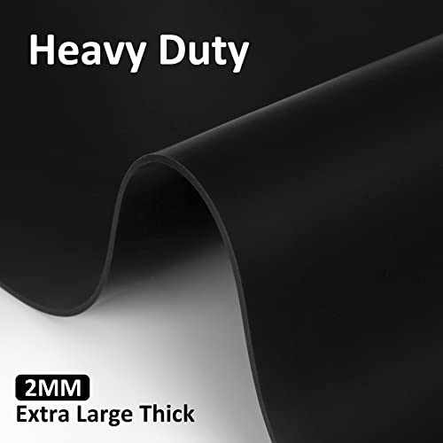 Silicone Mats for Kitchen Counter Thicker Extra Large Heat Resistant Mats Countertop Protector Liners for Bottom of Oven Air Fryer Coffee Maker