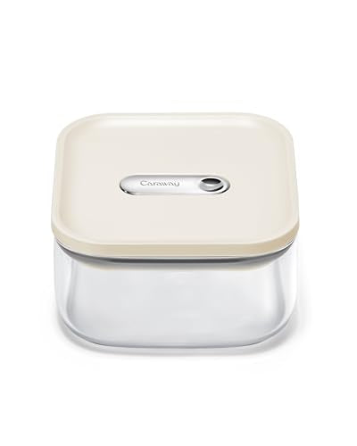 1 qt Glass Airtight Food Storage Container with Lid