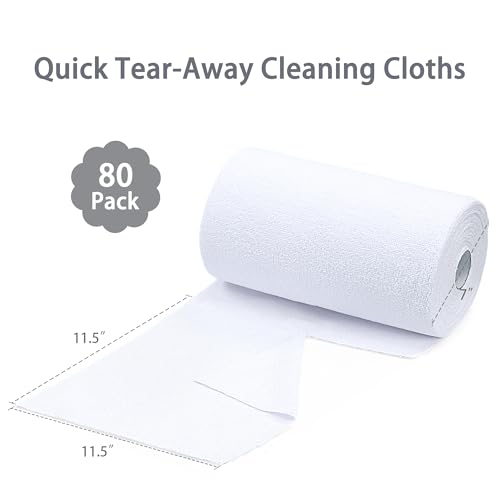 Microfiber Cleaning Cloth Roll (80 Count)