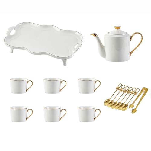 White Porcelain Coffee & Tea Set
