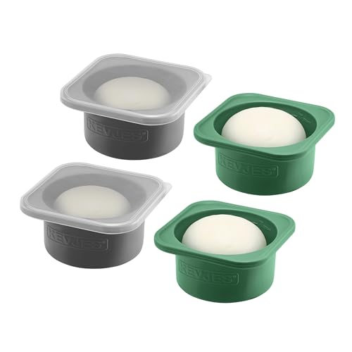 Stackable Silicone Artisan Pizza Dough Proofing Proving Containers with Air (4 Count)