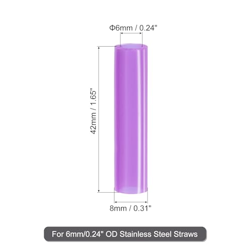 20Pcs Silicone Straw Tips (20 Count)