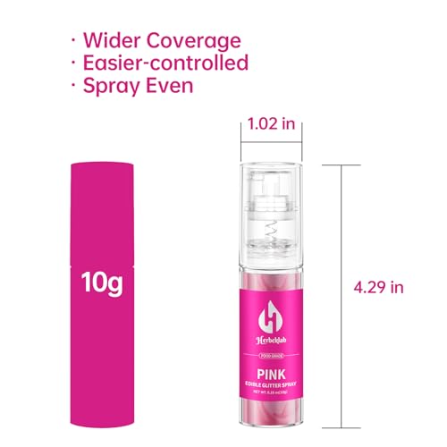 Pink Edible Glitter Spray