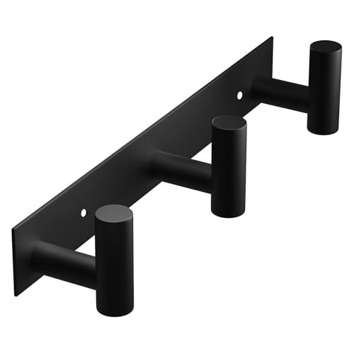 Black Hat and Coat Wall Mount Rack