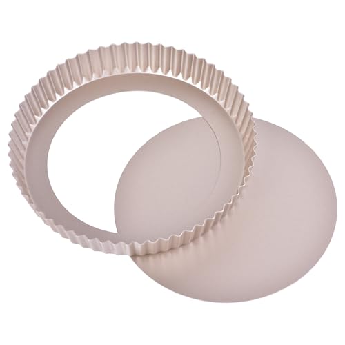 9 Inch Round Tart Pan with Loose Removable Bottom
