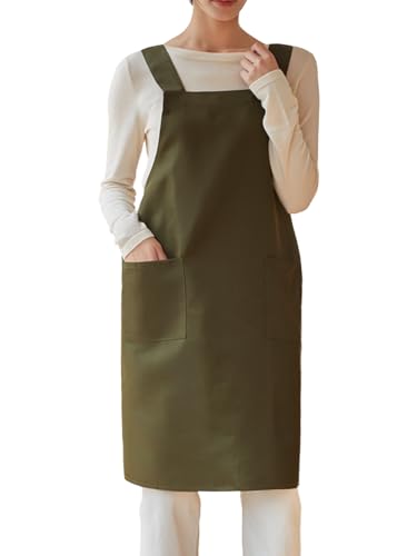 Kitchen Chef Aprons for Men Women Work Apron with 2 Pockets