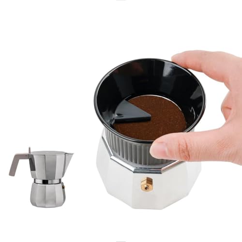 54mm Moka Pot Dosing Funnel & Distributor for 3 Cup Moka Pot